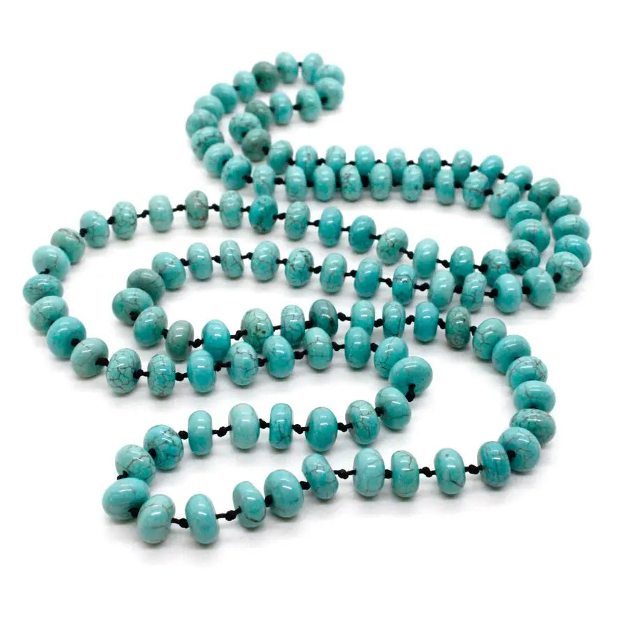 HAND - KNOTTED TURQUOISE NECKLACE