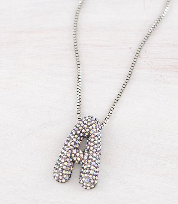 INITIAL BUBBLE NECKLACE