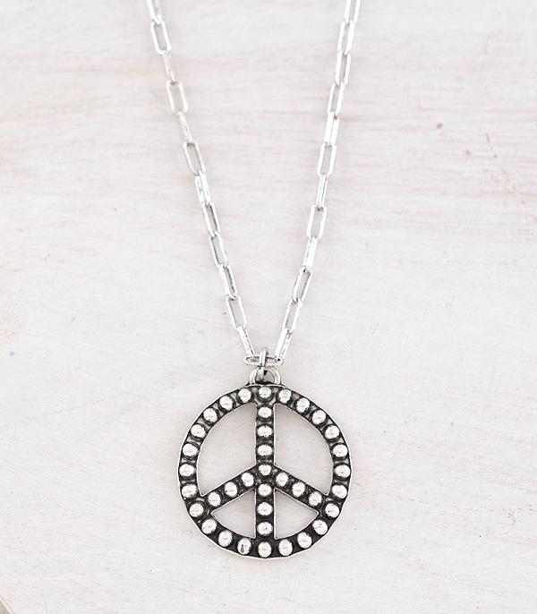 PEACE PENDANT NECKLACE