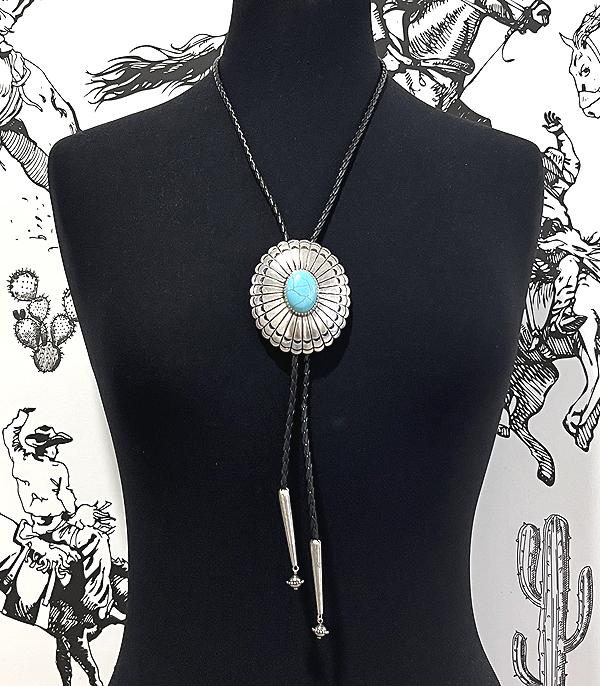 TURQUOISE CONCHO BOLO