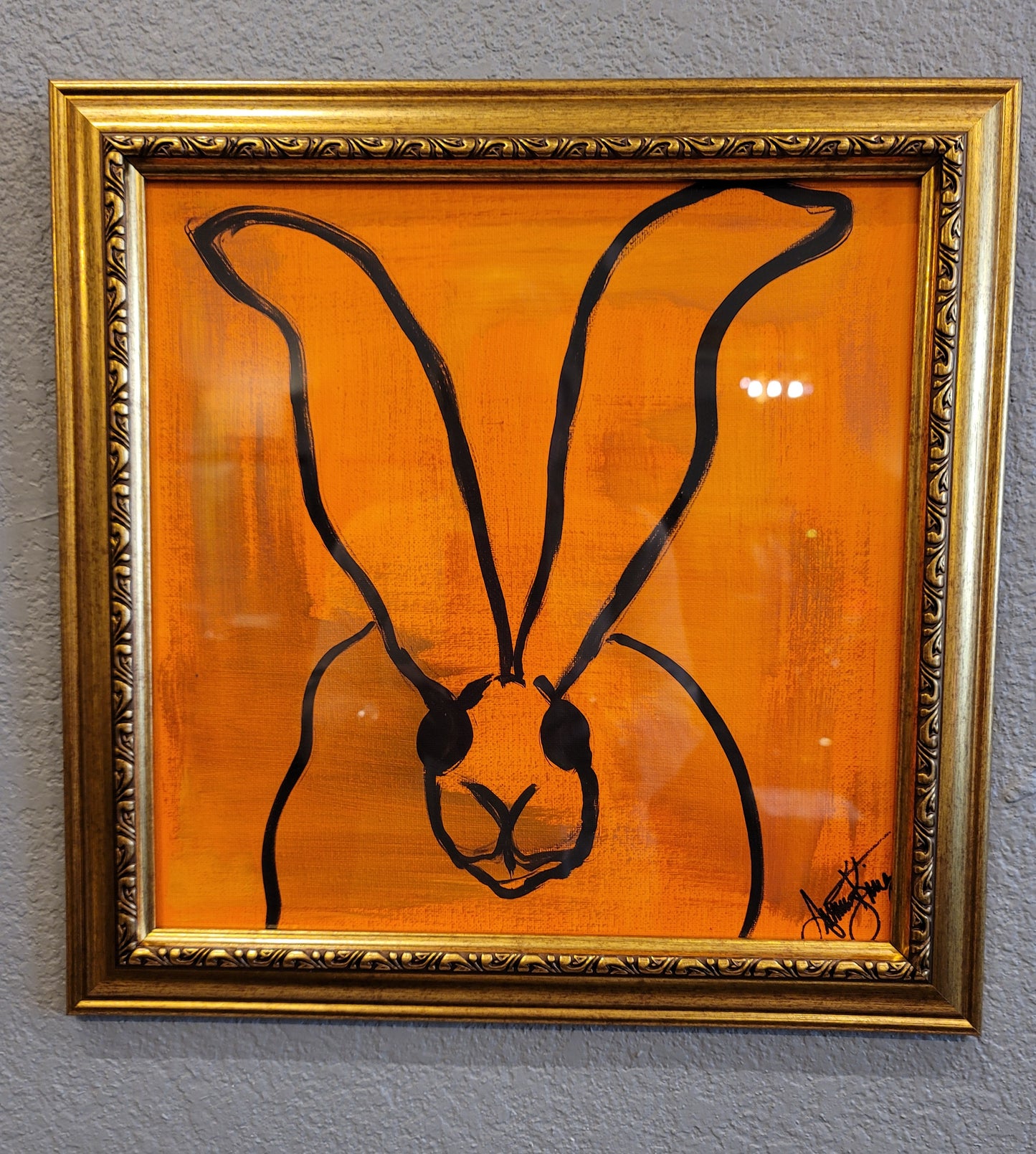 FRAMED BUNNY PICTURE - MULTIPLE COLORS