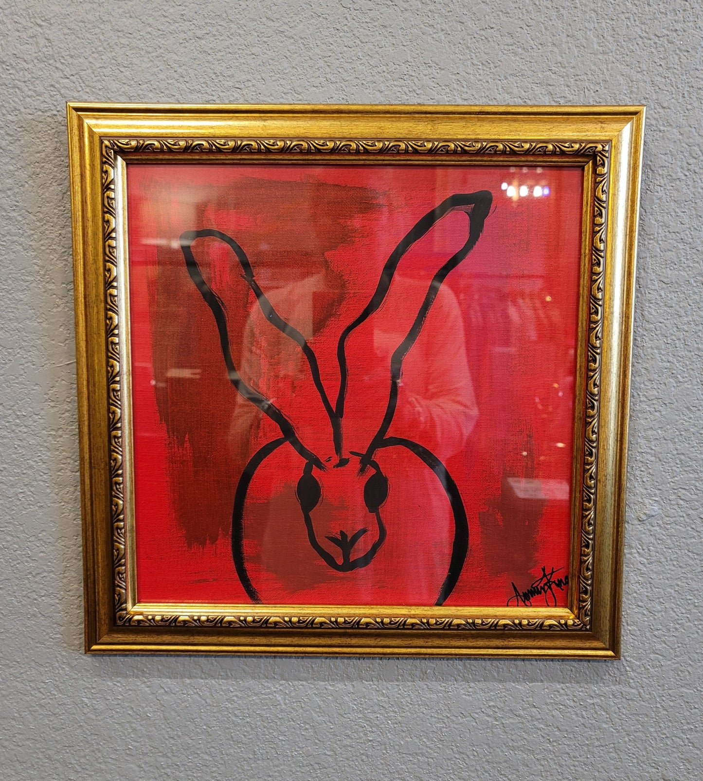 FRAMED BUNNY PICTURE - MULTIPLE COLORS