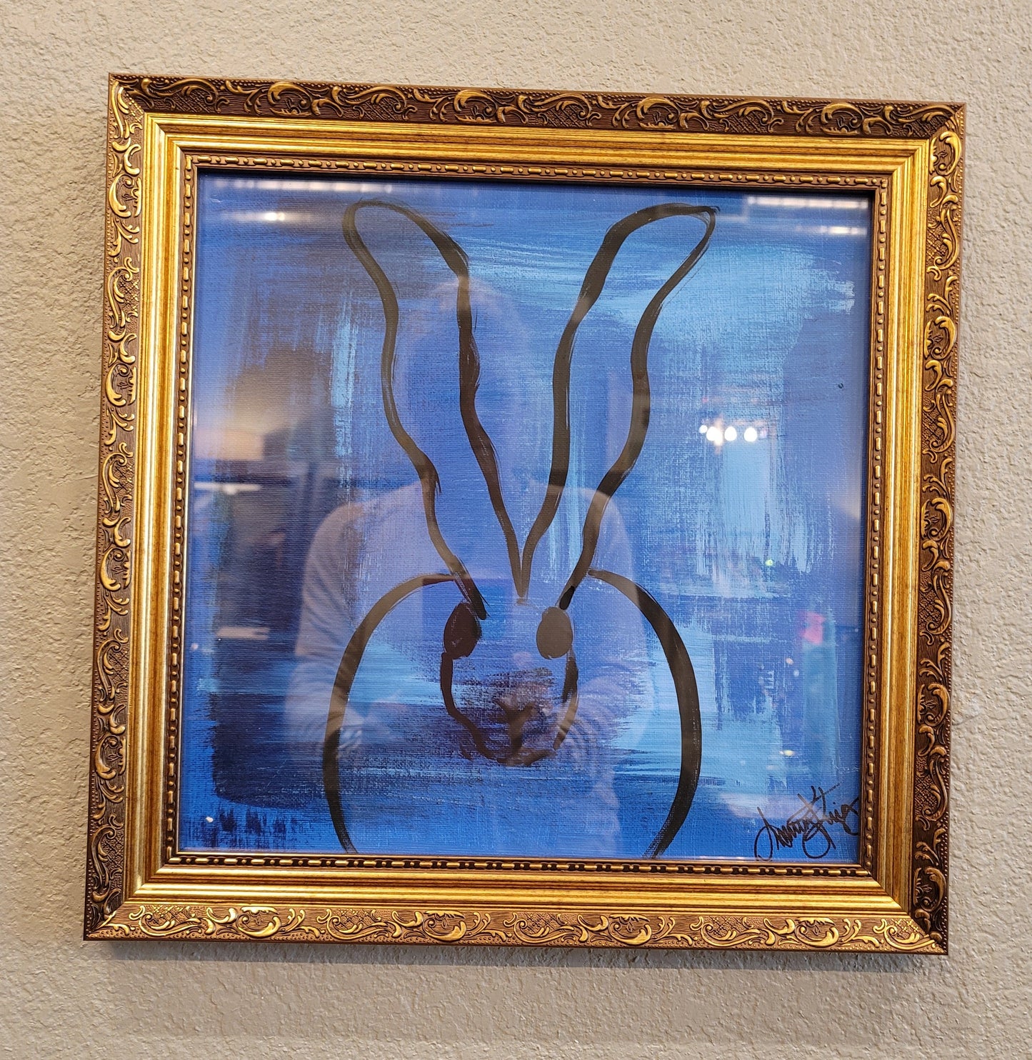 FRAMED BUNNY PICTURE - MULTIPLE COLORS