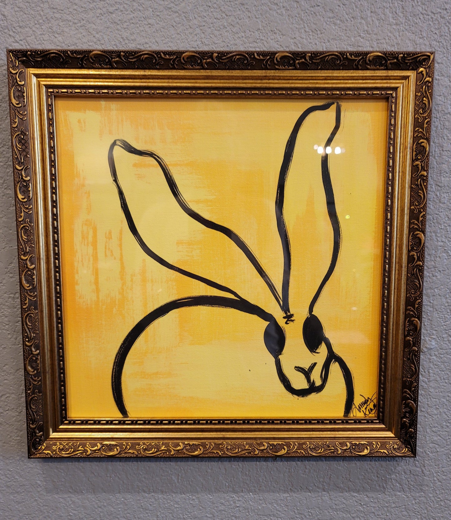 FRAMED BUNNY PICTURE - MULTIPLE COLORS