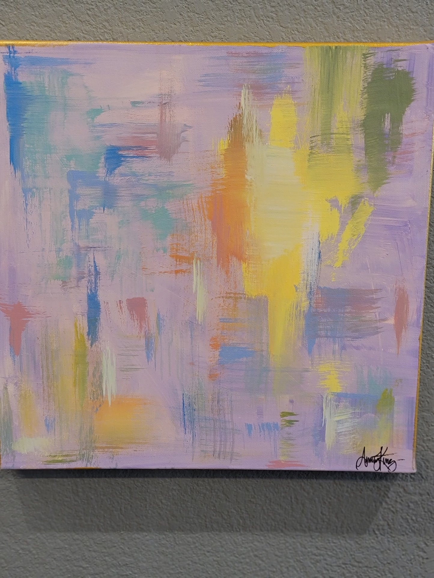PURPLE ABSTRACT BY AMY KING