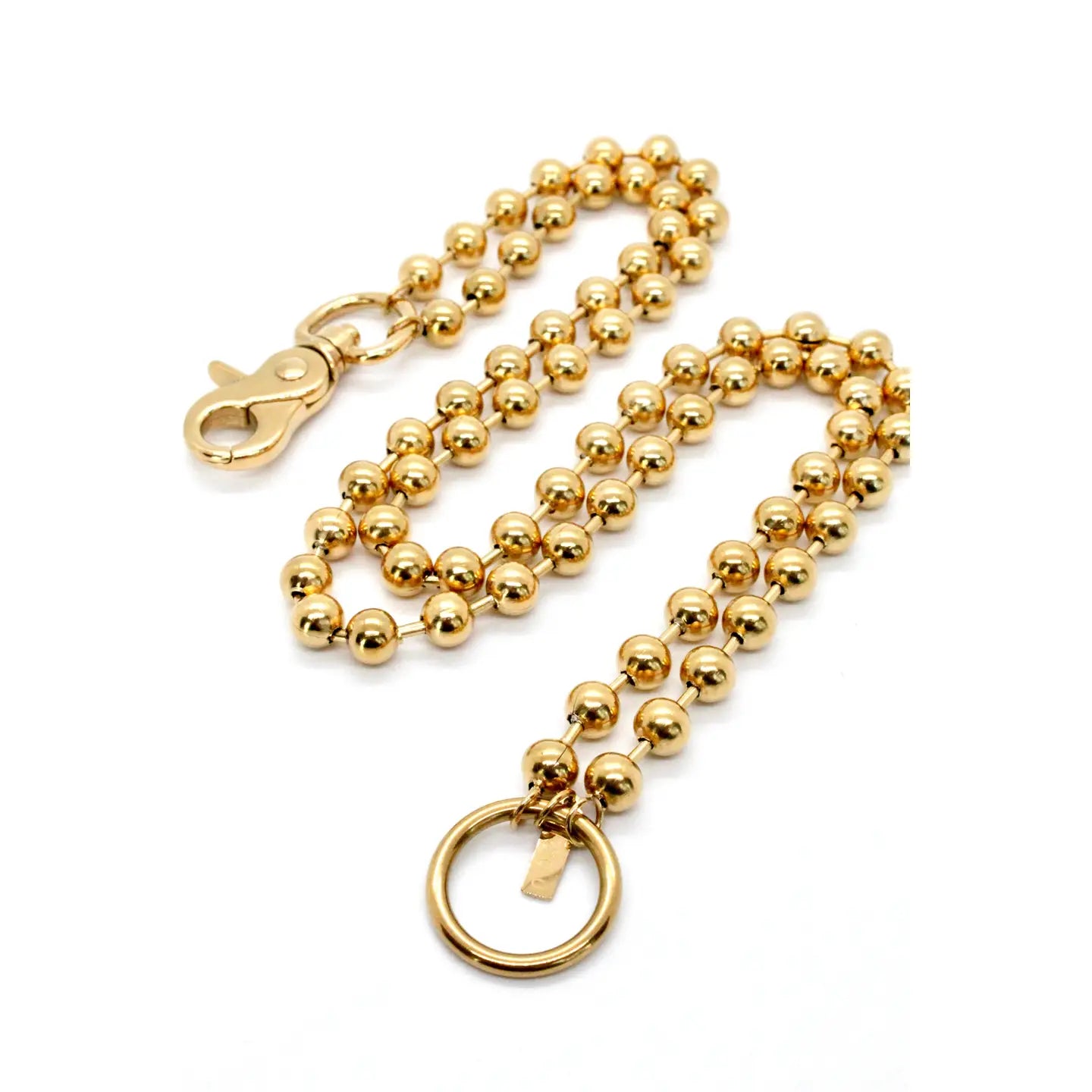 CONVERTIBLE SHORT OR LONG BALL CHAIN NECKLACE