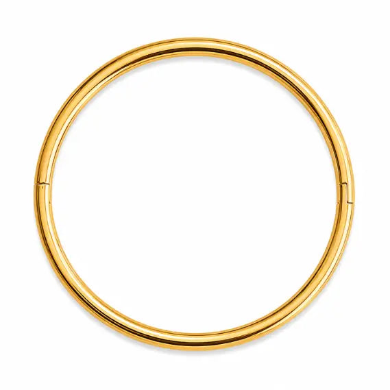 GOLD TUBE BANGLE BRACELET