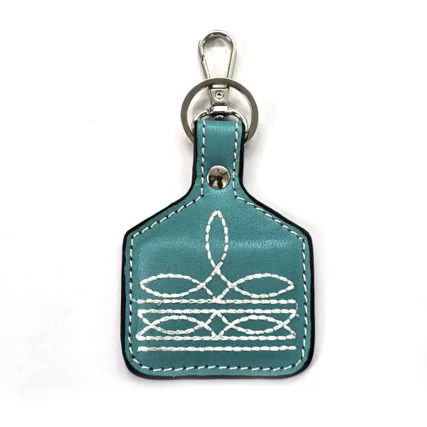 LEATHER WESTERN KEYCHAIN