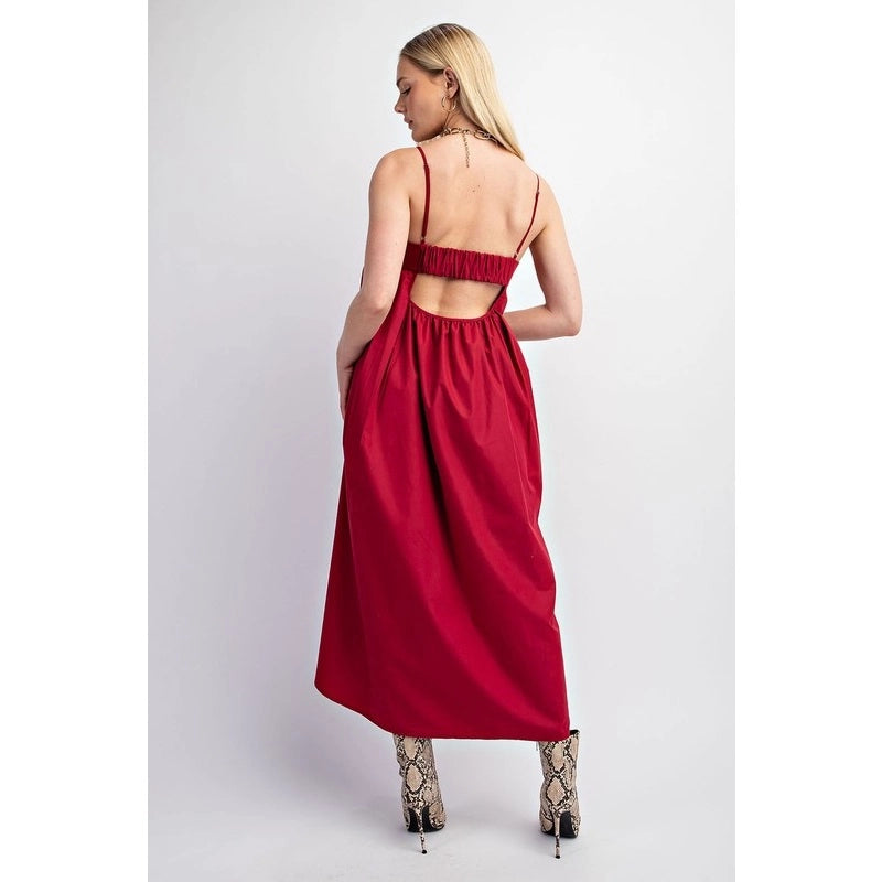 RASPBERRY MIDI DRESS