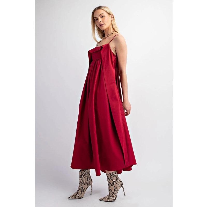 RASPBERRY MIDI DRESS
