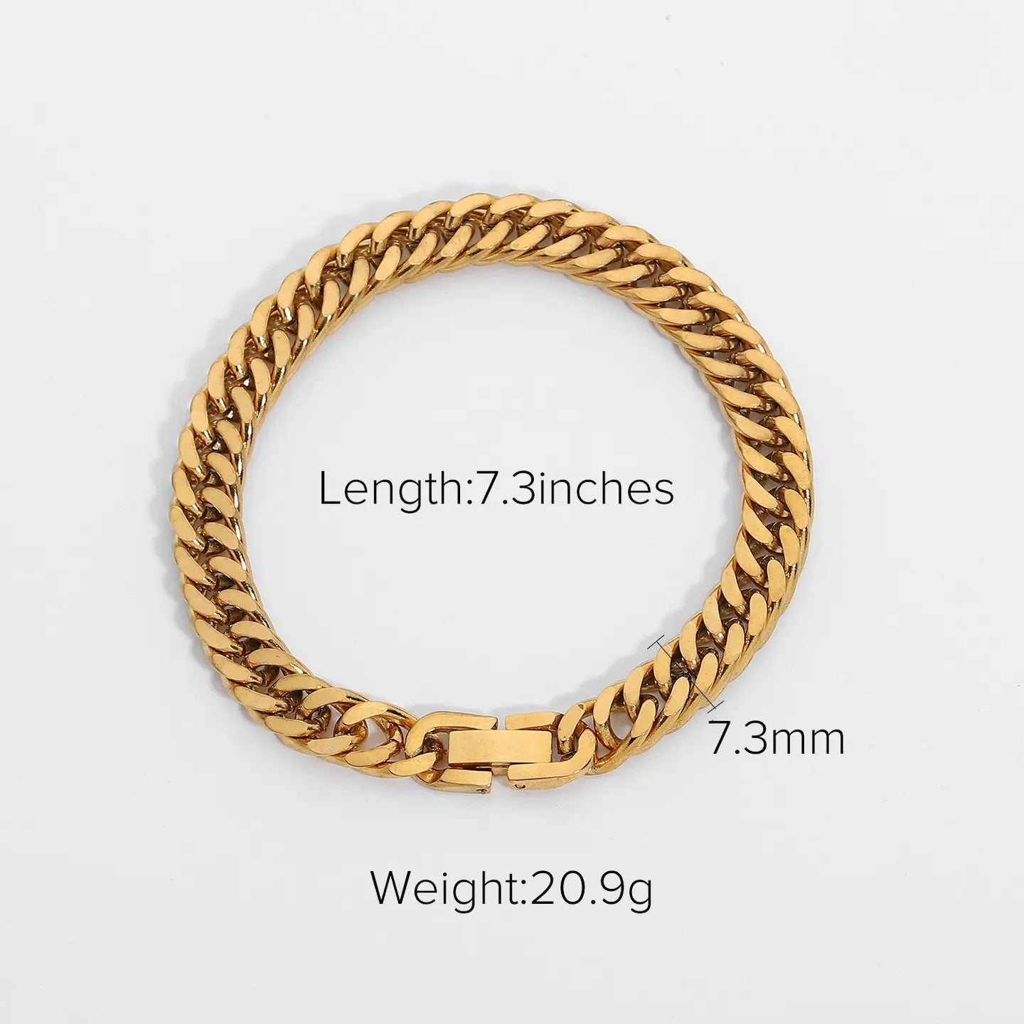 18K GOLD PLATED CHAIN BRACELET