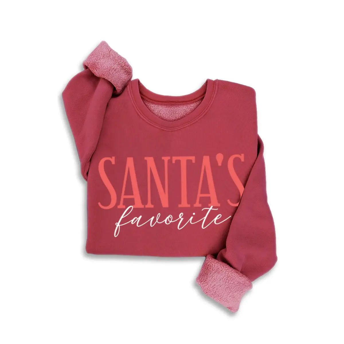 SANTA'S FAVORITE MINERAL WASHED SWEATSHIRT