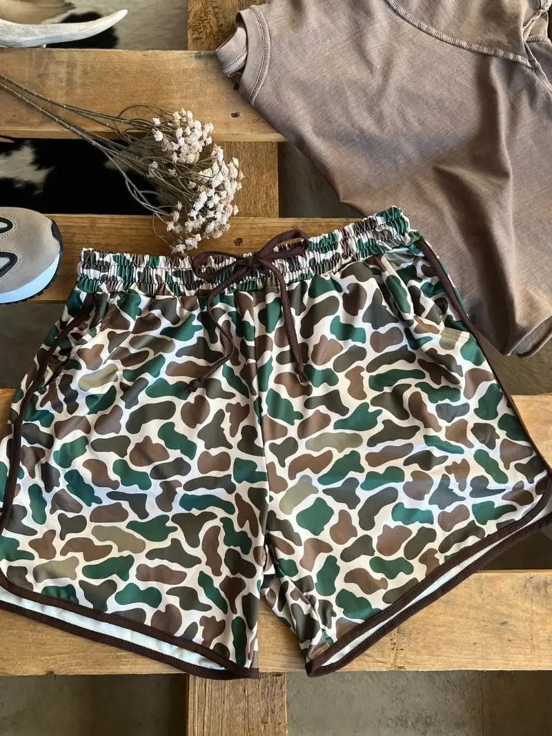 STAND DOWN CAMO SHORTS LONG HEM