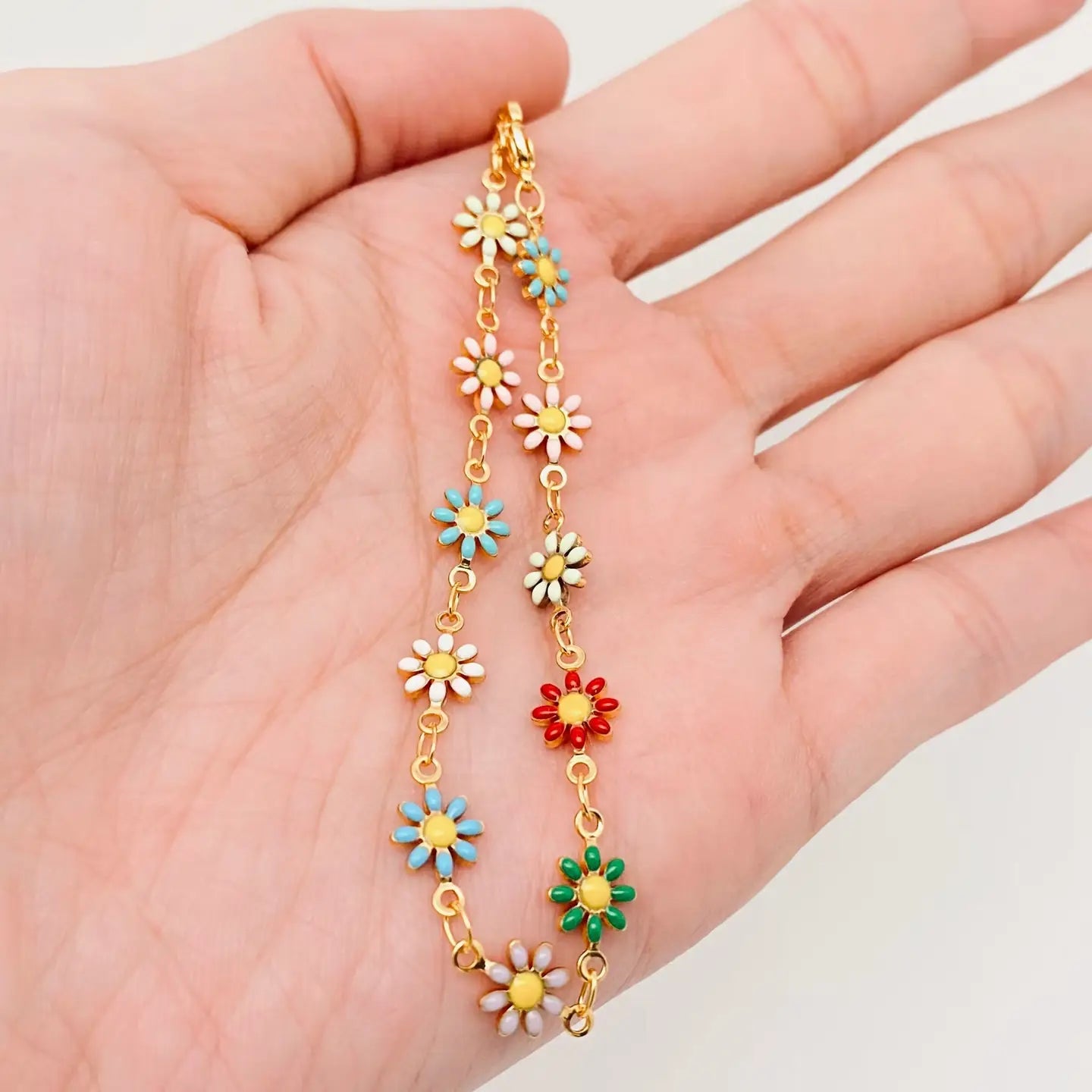 FLOWER ENAMEL BRACELET