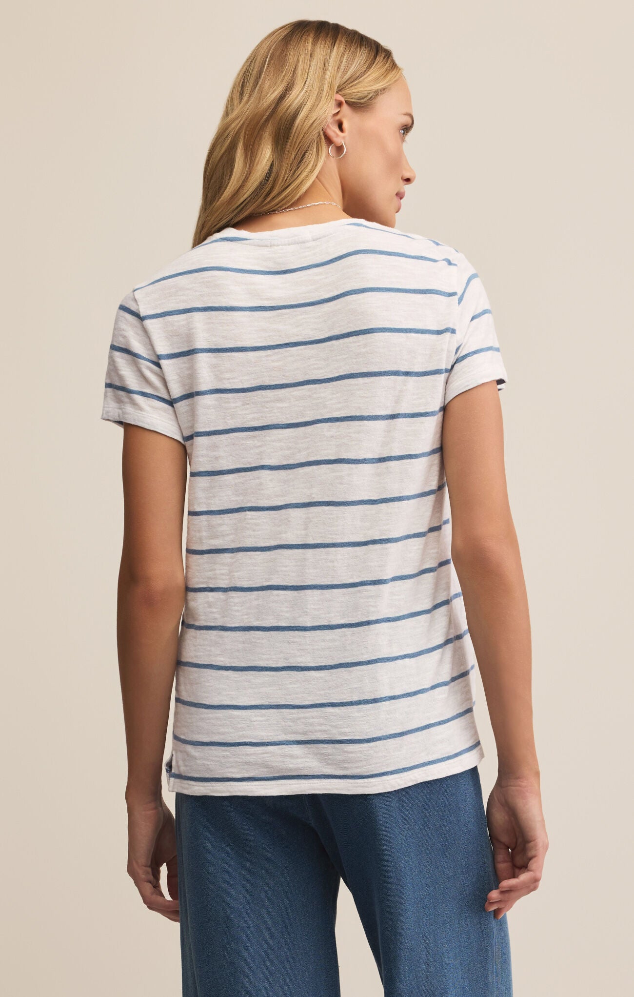 FOUNDATION STRIPE TEE IN BOATHOUSE BY Z SUPPLY