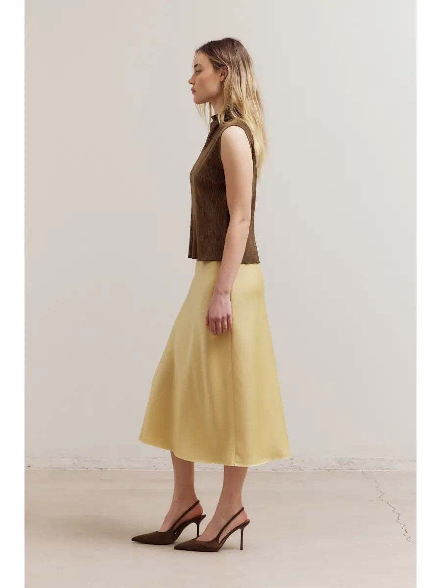 SATIN MERMAID FIT SKIRT