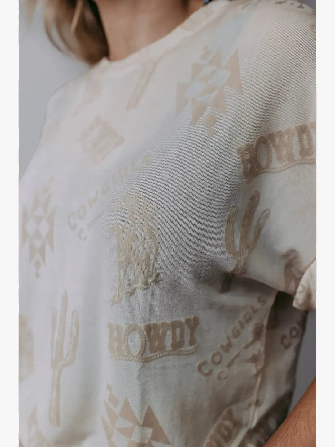 GLAM IT UP WESTERN PRINT TOP