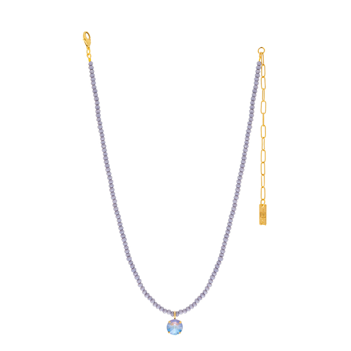 PAIGE NECKLACE IN GREY BY TOVA