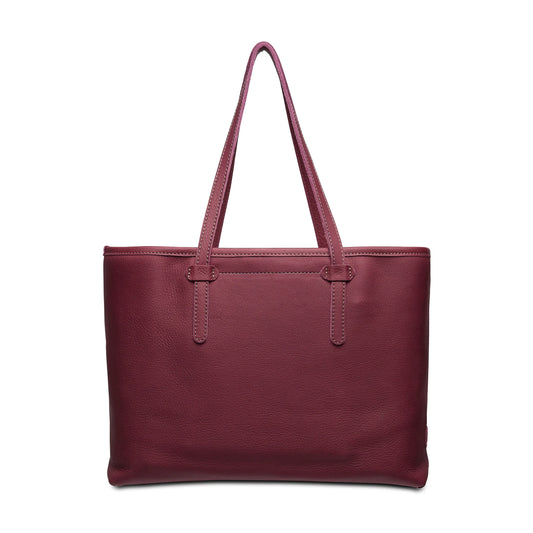 PLUM BREEZY FRINGE PURSE BY CONSUELA