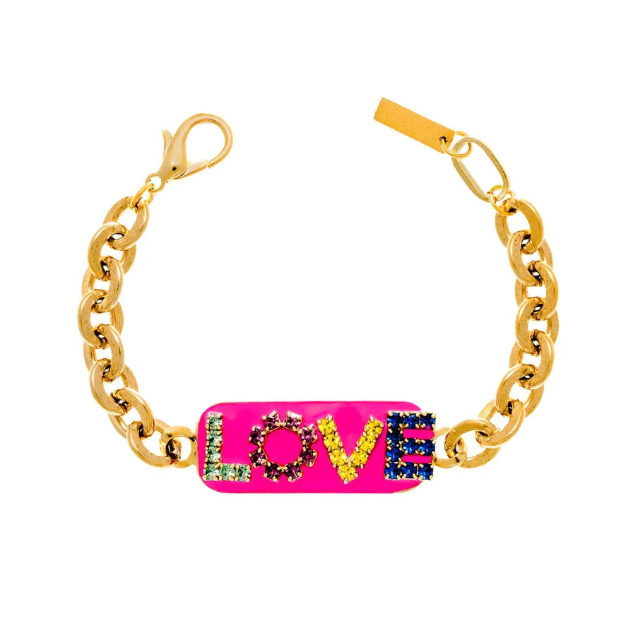 LOVE ID BRACELET IN ENAMEL CANDY CRUSH BY TOVA