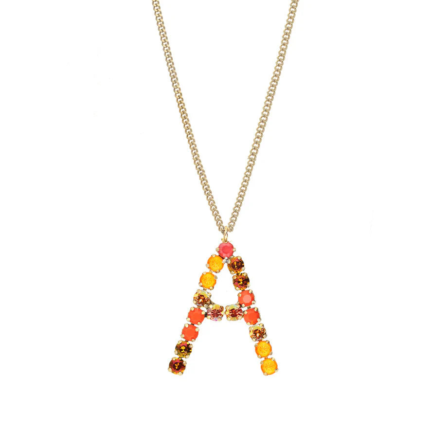 MONOGRAM NECKLACE IN COLORS BY TOVA
