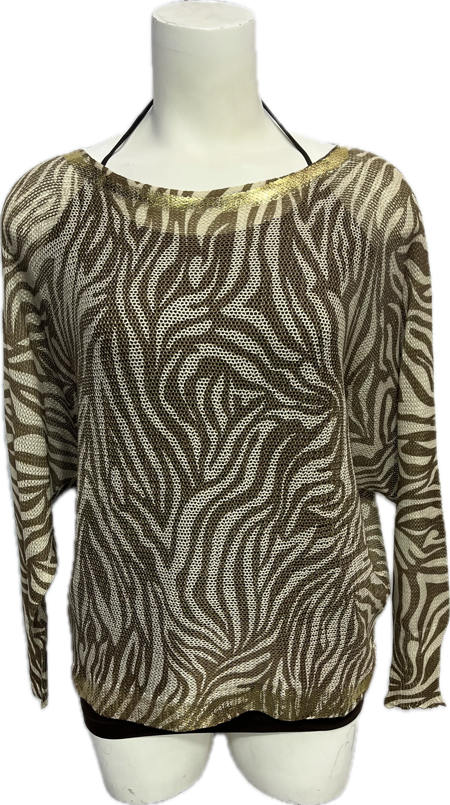 LIGHTWEIGHT ZEBRA SWEATER