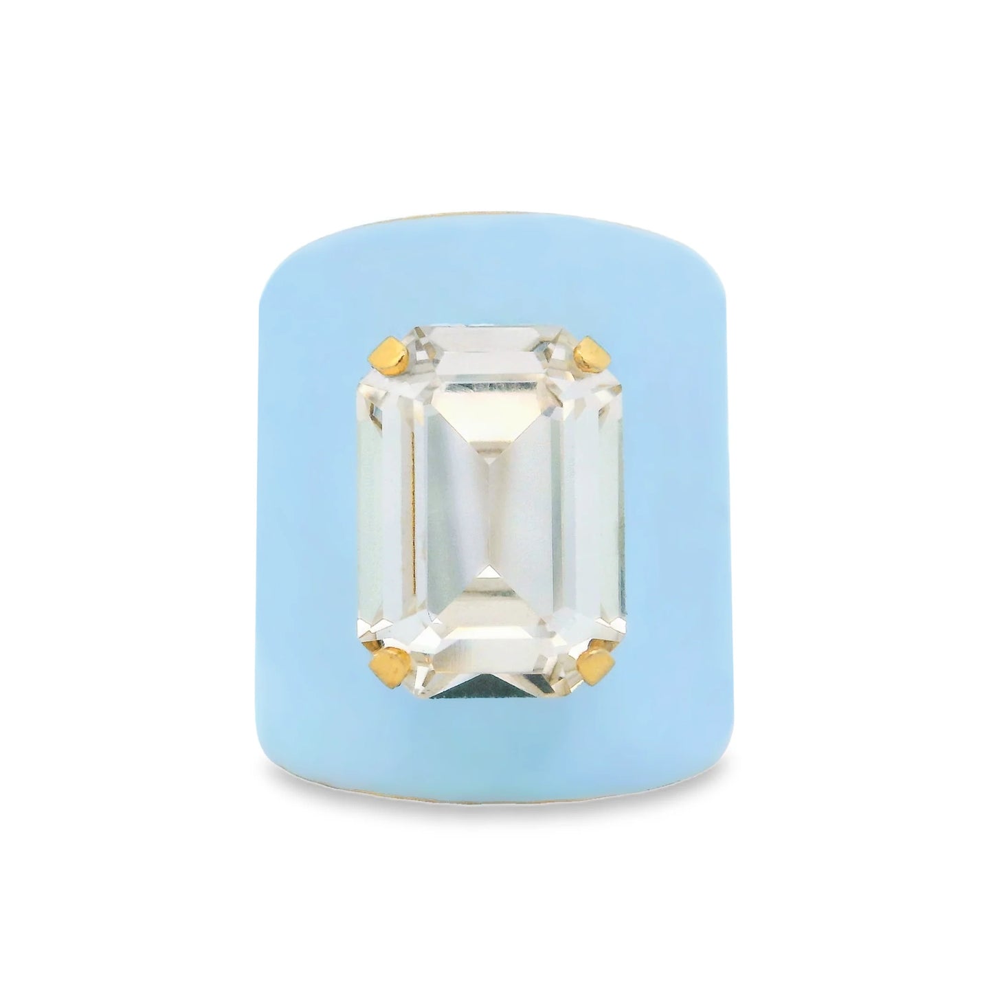 MINI RODDY RING IN ENAMEL NIMBLU BY TOVA