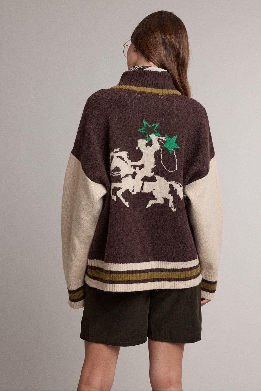 HORSE VARSITY CARDIGAN