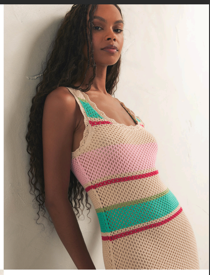 IBIZA STRIPE SWEATER DRESS IN NEUTRAL BY Z SUPPLY