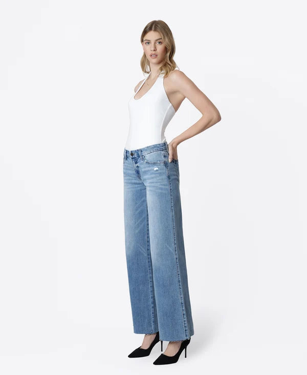 VOUCHSAFE MID RISE WIDE LEG JEAN BY VERVET