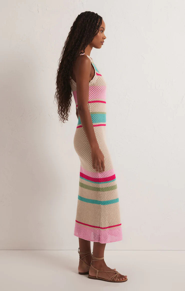 IBIZA STRIPE SWEATER DRESS IN NEUTRAL BY Z SUPPLY
