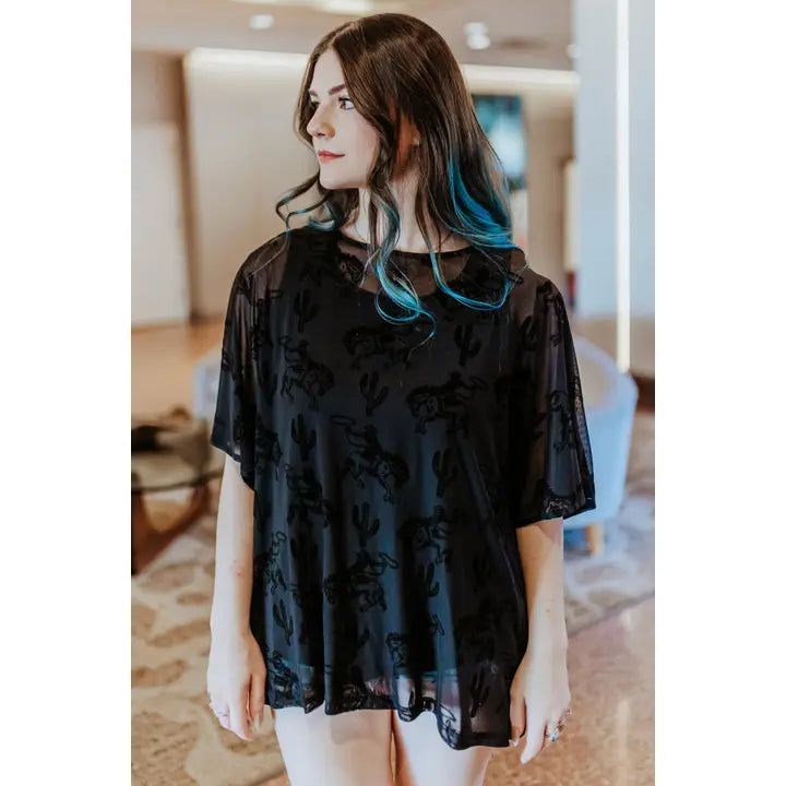 LOOSE FITTING BURNOUT TOP