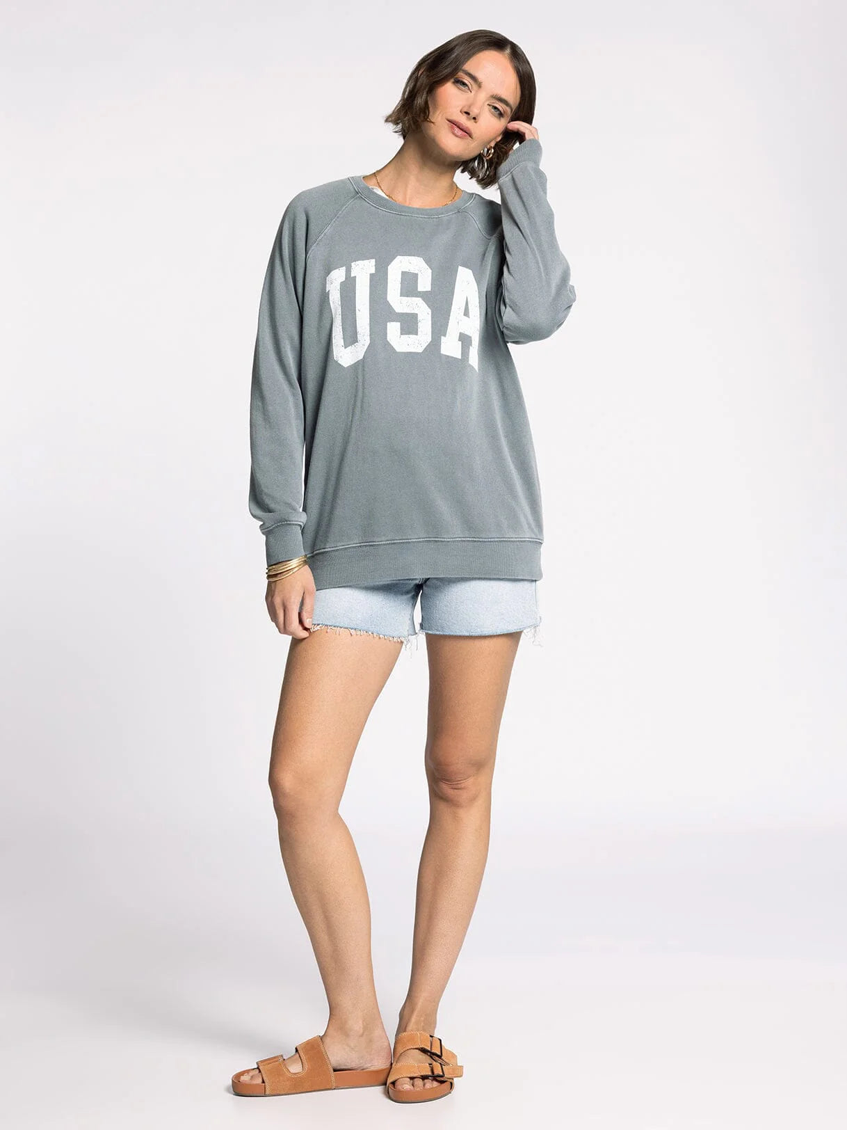 USA HANGOUT SWEATSHIRT IN STORMY WEATHER