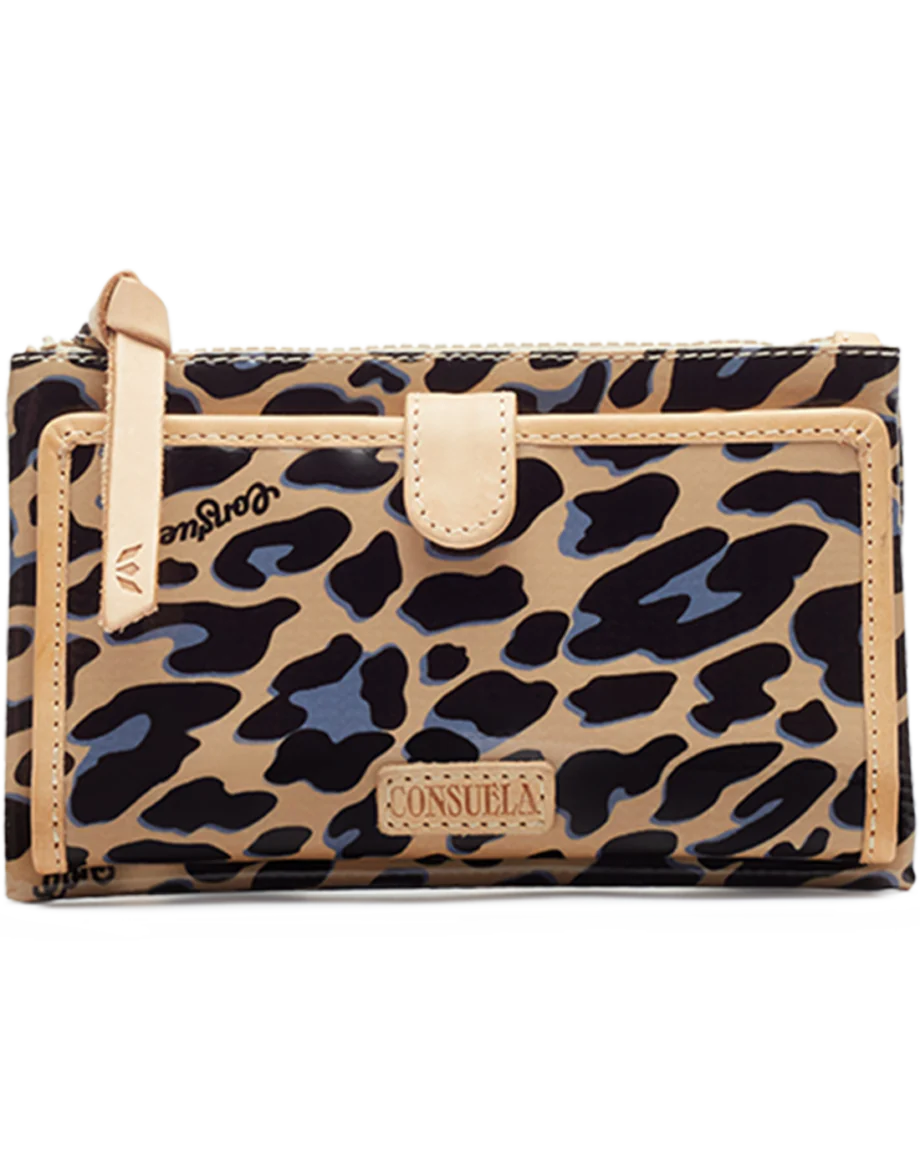 BLUE JAG WALLET BY CONSUELA