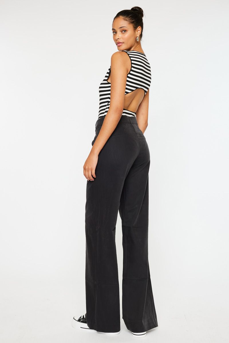 BLACK WIDE LEG PANTS BY KANCAN