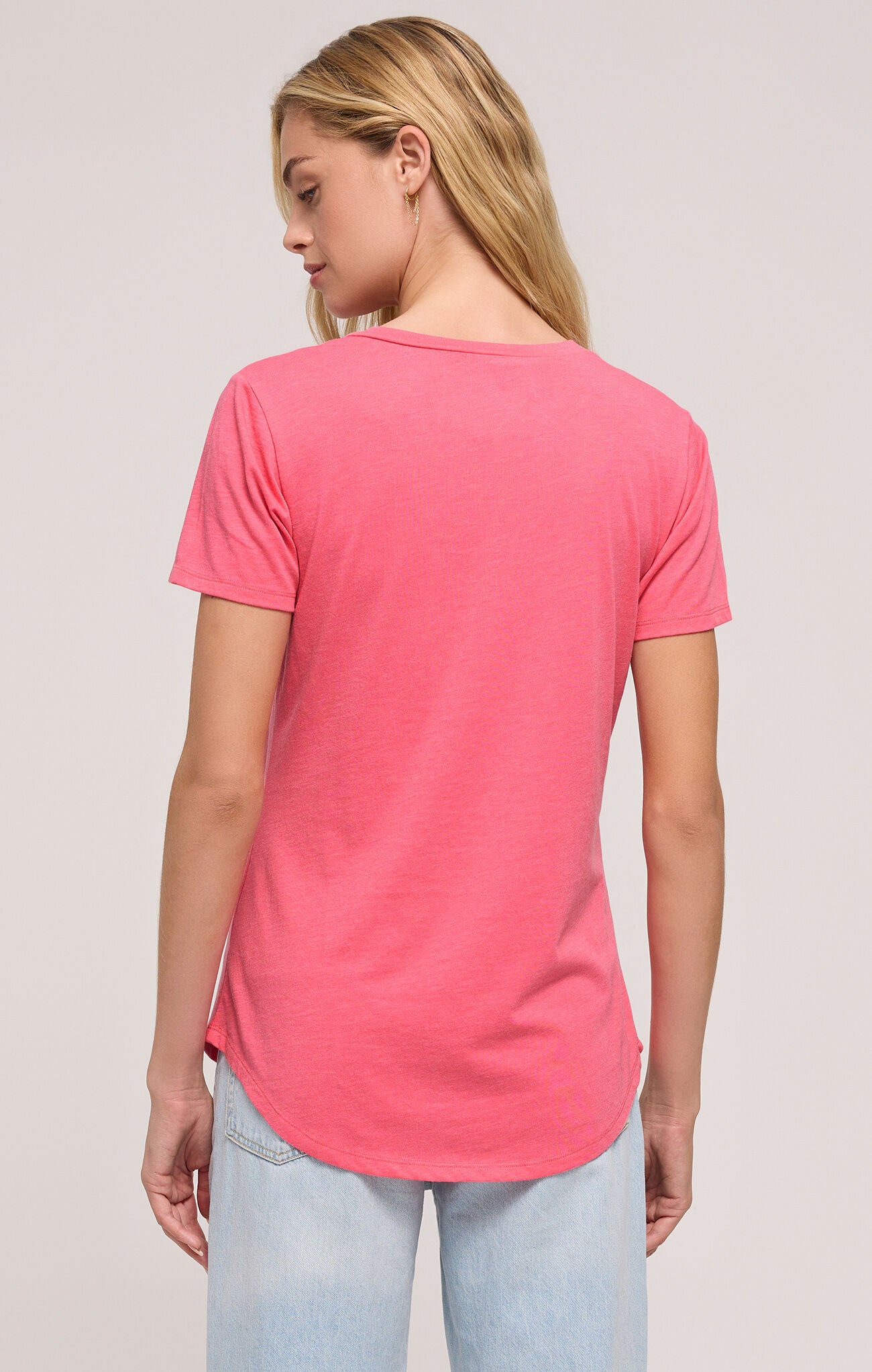 POCKET TEE IN DISCO PINK BY Z SUPPLY