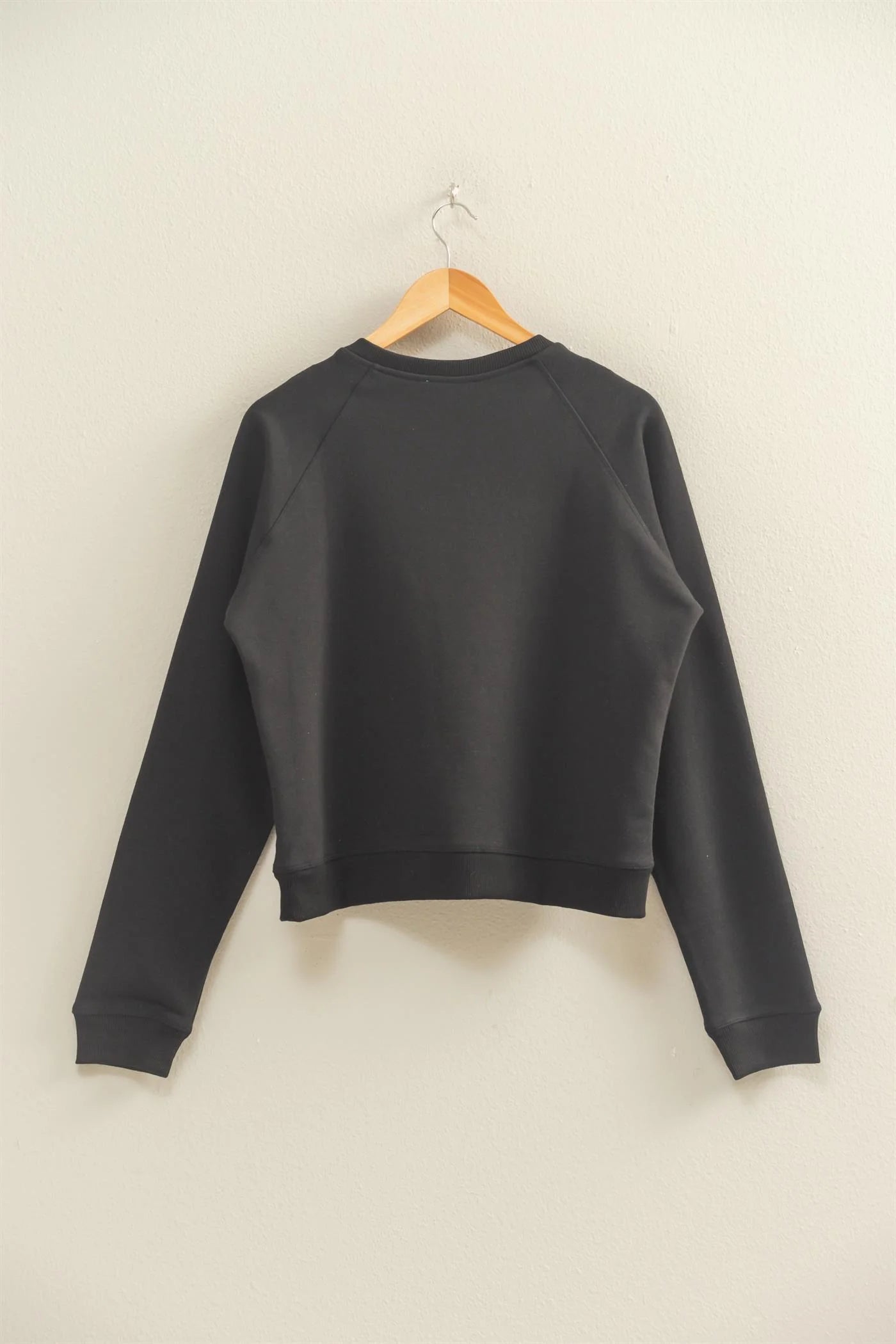 CREW NECK SWEATSHIRT IN BLACK