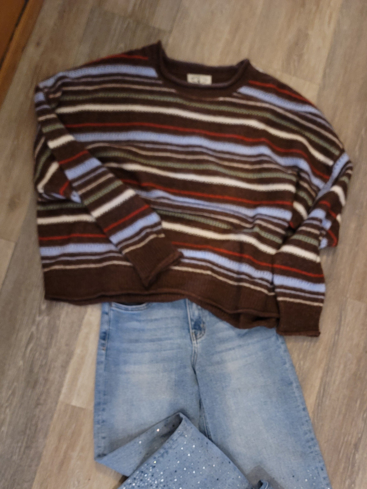 MULTI STRIPED SWEATER