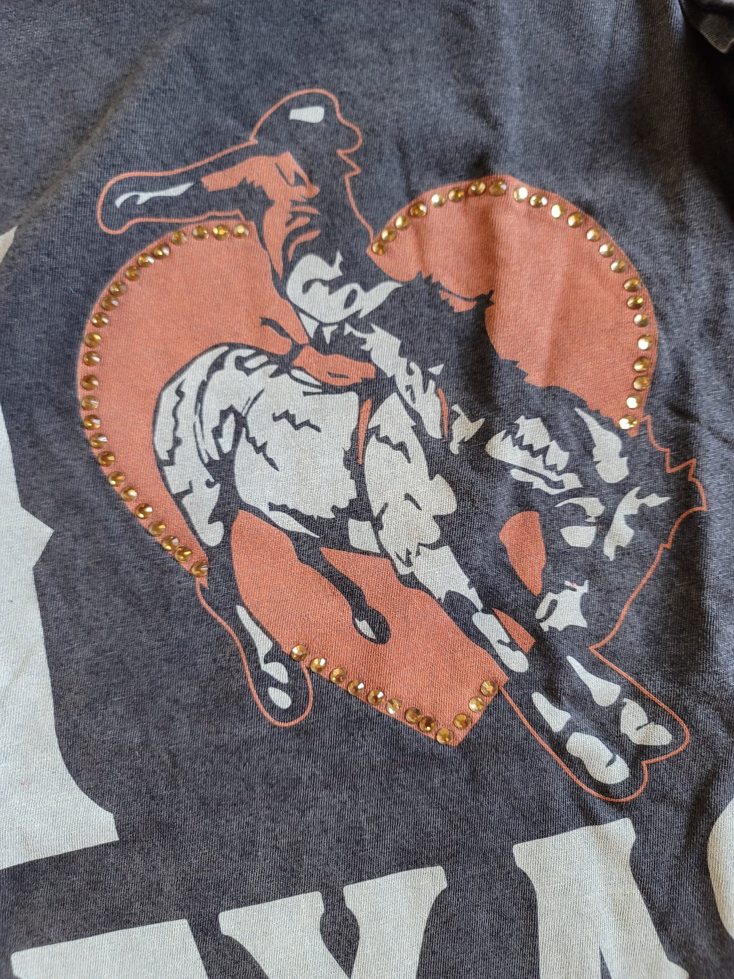 I HEART TEXAS BRONCO T SHIRT