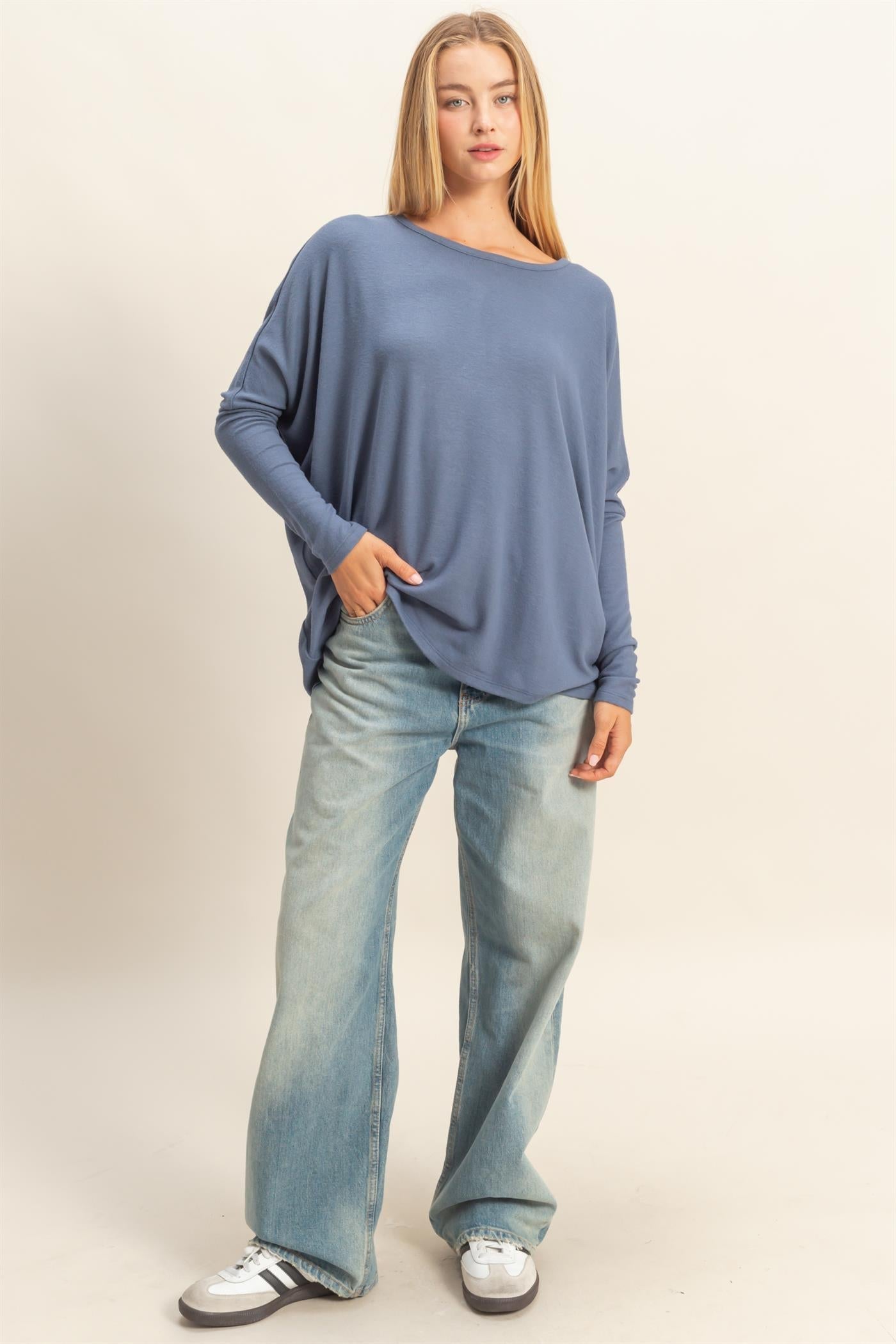 DOLMAN LONG SLEEVE TOP