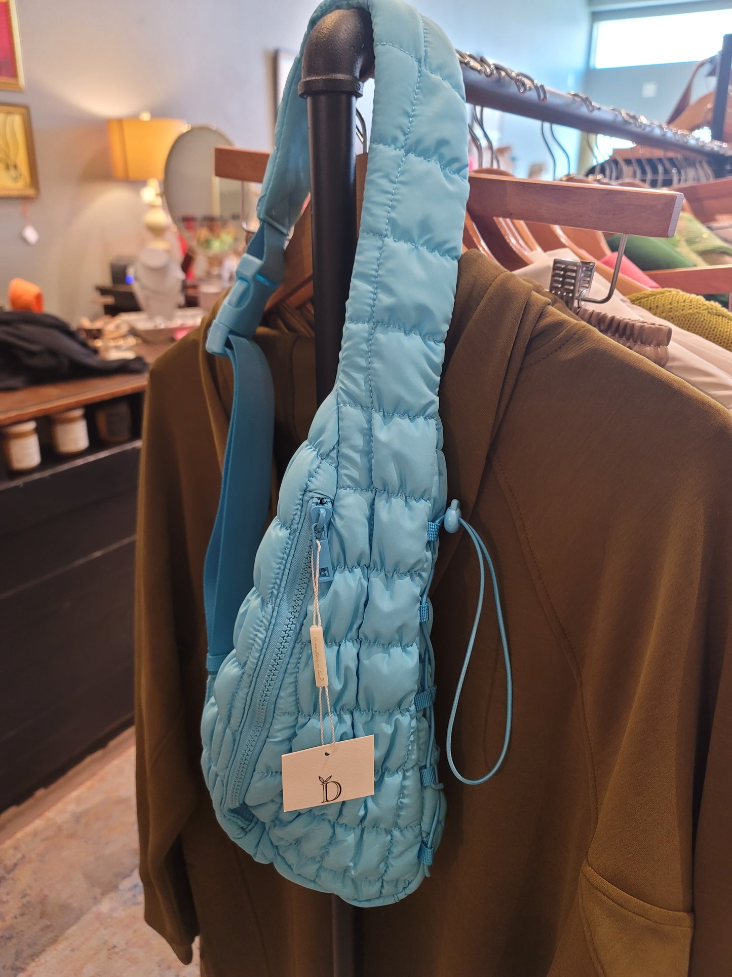 CUTE QUILTED SLING BAG - 2 COLORS