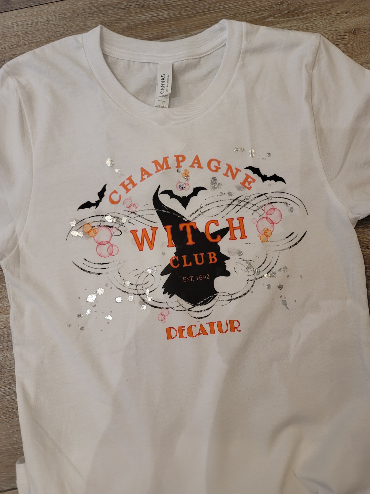 DECATUR CHAMPAGNE WITCH CLUB TEE