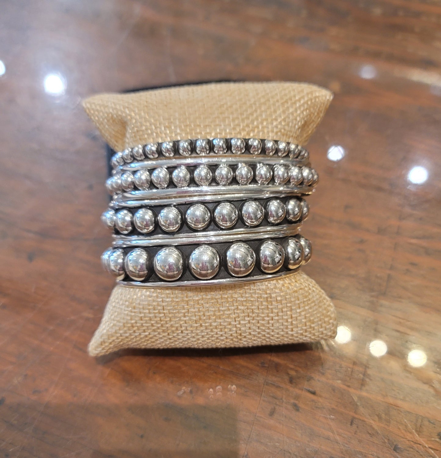 STERLING SILVER BALL BRACELET - 4 SIZES