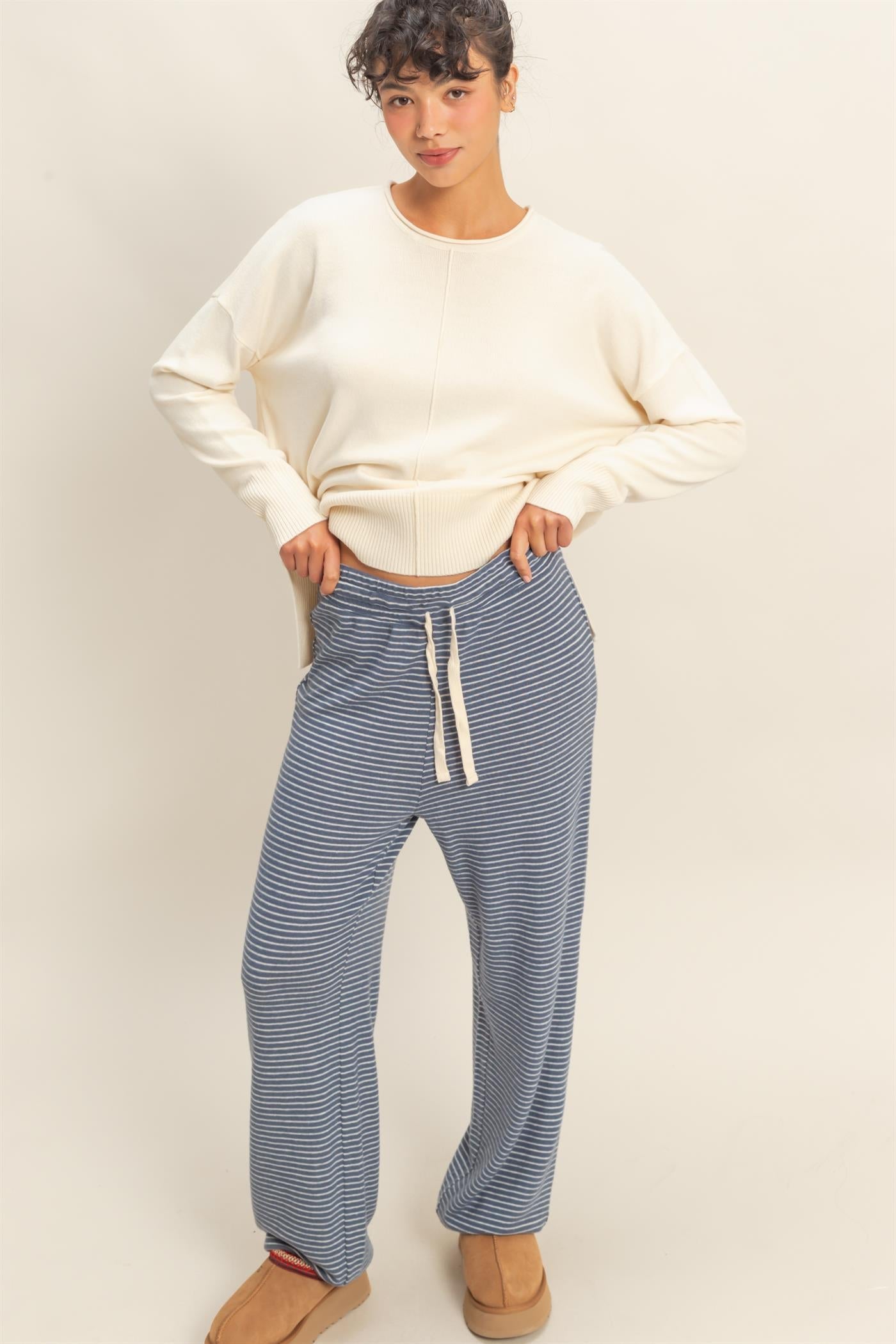 DRAWSTRING LOUNGE JOGGERS