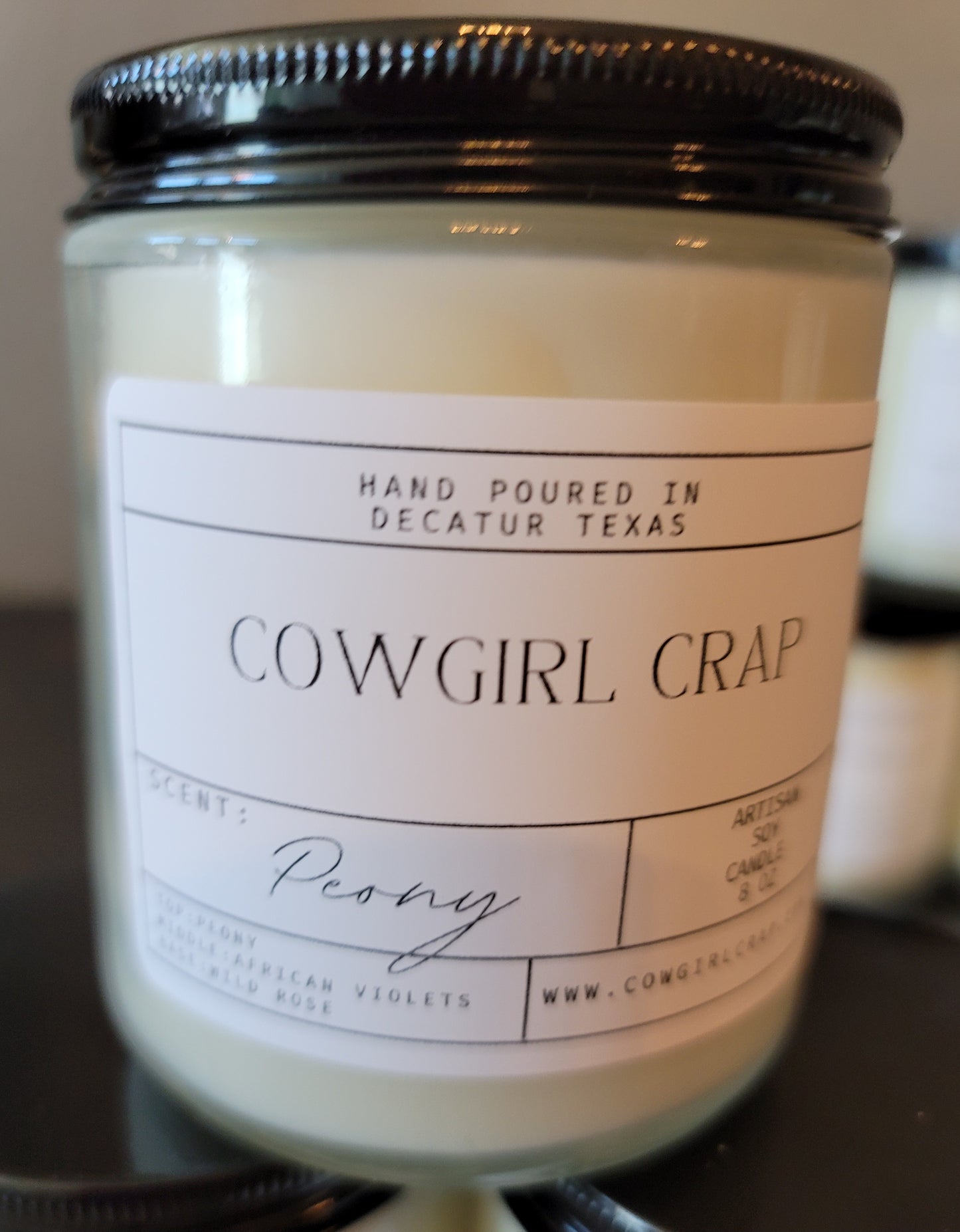 COWGIRL CRAP CANDLES - 4 HEAVENLY SCENTS