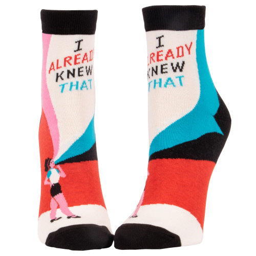 WOMEN'S ANKLE SOCKS BY BLUE Q - MULTIPLE STYLES