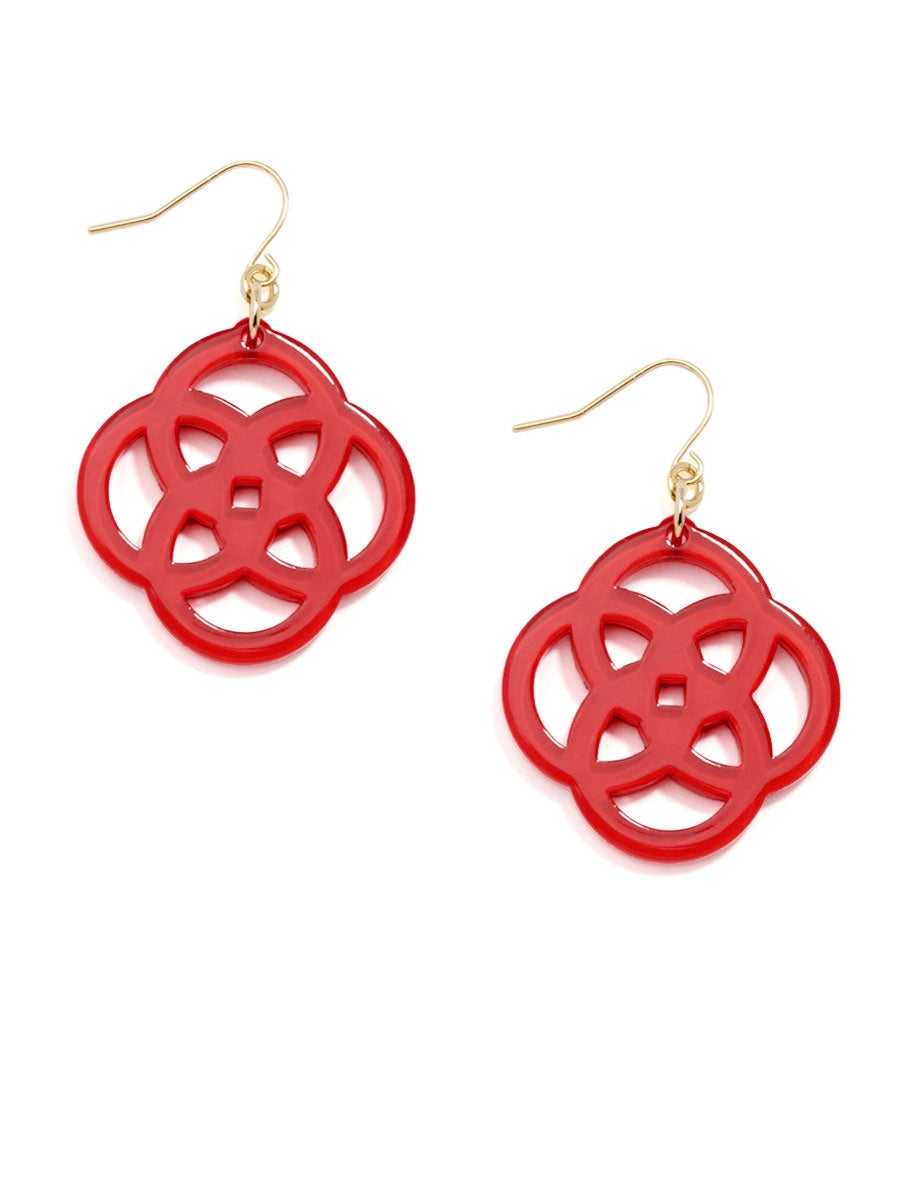 CLOVER DROP EARRINGS - MULTIPLE COLORS