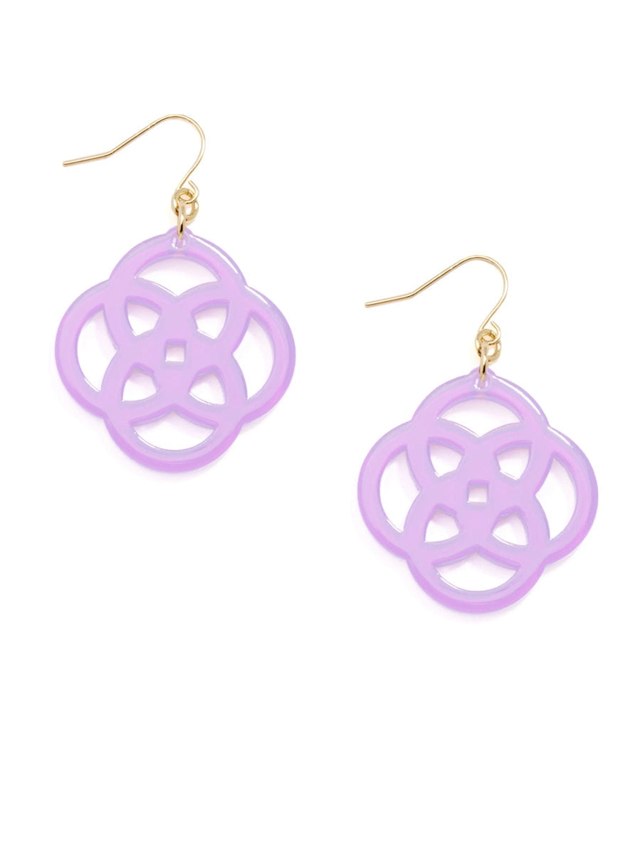 CLOVER DROP EARRINGS - MULTIPLE COLORS