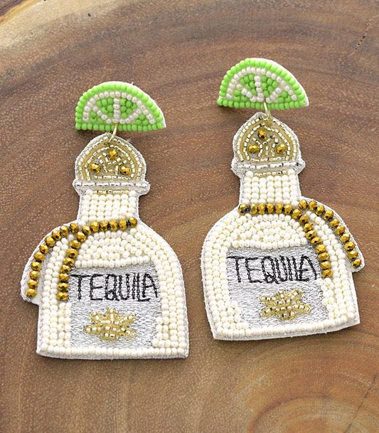 SEED BEAD TEQUILA EARRINGS