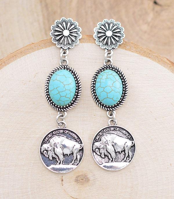 TIPI WESTERN COIN DROP EARRINGS